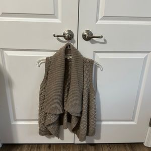 Tan Vest Cardigan